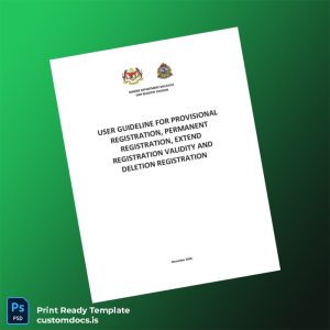 custom Malaysia Marine Department User Guideline for Ship Registration Template - Word & PDF File Preview - CustomDocs