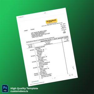 Malaysia Maybank Bank Statement Template in Word and PDF formats