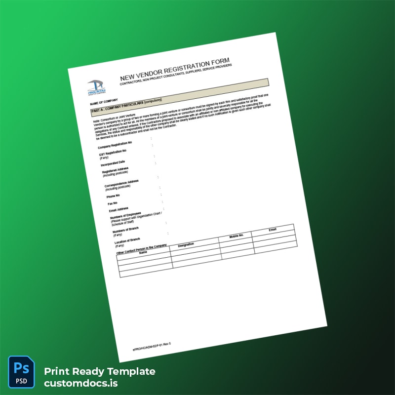 Custom Malaysia ProLintas Business Registration Certificate Template in Word and PDF formats page 2 File Preview - CustomDocs