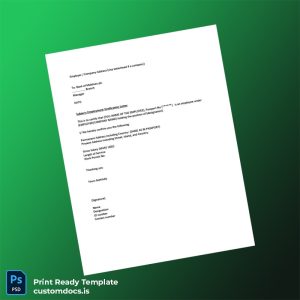 custom Maldives Employer Employment Verification Letter Template - Word & PDF File Preview - CustomDocs