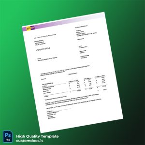 Netherlands Nuon Editable Utility Bill Template in Word and PDF formats