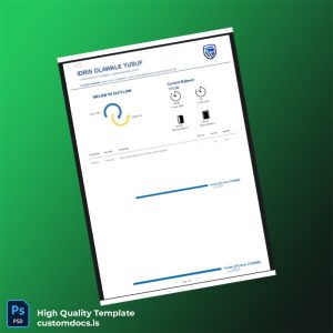 Nigeria Stanbic IBTC Bank Statement Template in Word and PDF formats