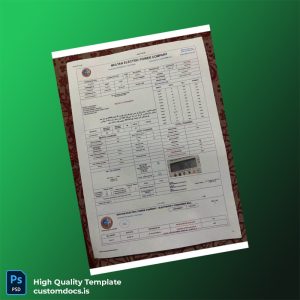 Pakistan Multan Electric Power Company Editable Electricity Bill Template in Word and PDF formats