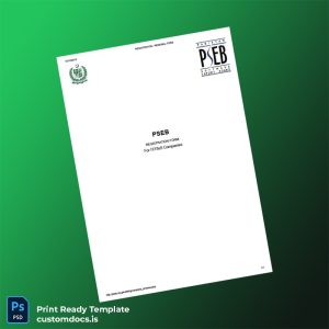 custom Pakistan PSEB Registration Renewal Form Template - Word & PDF File Preview - CustomDocs