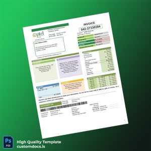 Pakistan PTCL Editable Utility Bill Template in Word and PDF formats