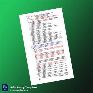 custom Pakistan Registration Form for Grade 1 2026 1 Template - Word & PDF File Preview - CustomDocs