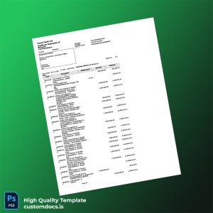 Pakistan Soneri Bank Statement Template in Word and PDF formats