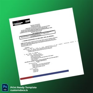 custom Panama Ministry of Health Food Sanitary Registration Certificate Template - Word & PDF File Preview - CustomDocs