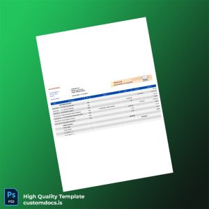 Philippines BPI Bank Statement Template in Word and PDF formats