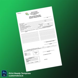 customizable Philippines Bureau of Animal Industry Certificate of Feed Product Registration Template - Word & PDF File Preview