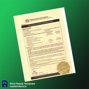 custom Philippines DENR Certificate of Scrap Buyer s Registration Template - Word & PDF File Preview - CustomDocs