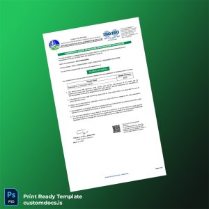 custom Philippines Environmental Management Bureau Hazardous Waste Generator Registration Certificate Template - Word & PDF File Preview - CustomDocs