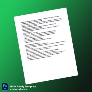 custom Philippines Professional Regulation Commission Registration Certificate Template - Word & PDF File Preview - CustomDocs