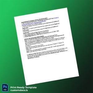 custom Philippines Professional Regulatory Commission Registration Certificate Template - Word & PDF File Preview - CustomDocs