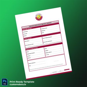 custom Qatar Ministry of Public Health Implantable Medical Device Registration Application Form Template - Word & PDF File Preview - CustomDocs
