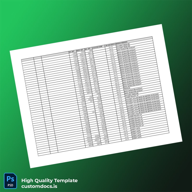 Ramdin Store Editable Utility Bill Template in Word and PDF formats