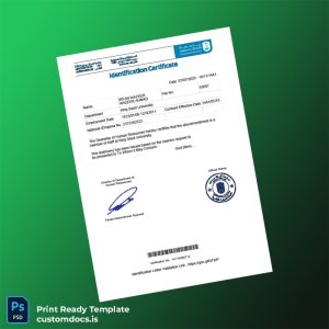 custom Saudi Arabia King Saud University Employment Verification Letter Template - Word & PDF File Preview - CustomDocs