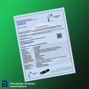 custom Singapore Sin Herh Construction PTE Ltd Employment Verification Letter Template - Word & PDF File Preview - CustomDocs