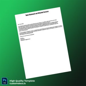 South Africa Bank Statement and Invoices Template in Word and PDF formats