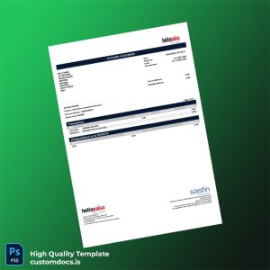 South Africa Hello Paisa Bank Statement Template in Word and PDF formats