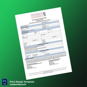 custom South Africa SACAP Coaching Registration Form Template - Word & PDF File Preview - CustomDocs