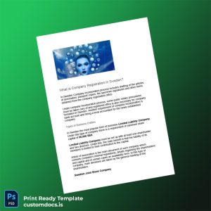 custom Sweden Companies Registration Certificate Template - Word & PDF File Preview - CustomDocs