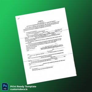 custom Transfer of Name Certificate Template - Word & PDF File Preview - CustomDocs