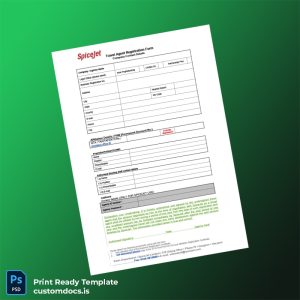 custom Travel Agent Registration Certificate Template - Word & PDF File Preview - CustomDocs