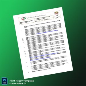custom UAE National Accreditation Department Registration Certificate Template - Word & PDF File Preview - CustomDocs