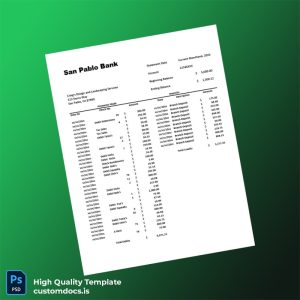 USA Template in Word and PDF formats