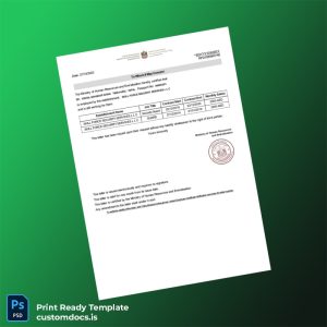 custom United Arab Emirates Skill Force Security Services LLC Employment Certificate Template - Word & PDF File Preview - CustomDocs