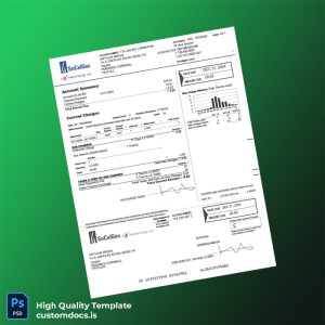 United Kingdom SoCalGas Editable Utility Bill Template in Word and PDF formats