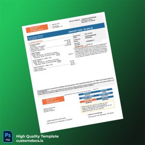 United States Cadence Cool Springs Editable Bank Statement Template in Word and PDF formats