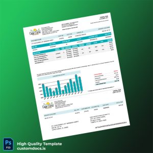 United States City Of Cape Coral Editable Utility Bill Template in Word and PDF formats