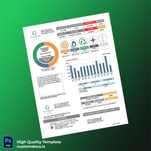 United States City Of Groveland Editable Utility Bill Template in Word and PDF formats