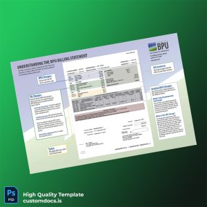 United States City Of Kansas City MO Editable Bank Statement Template in Word and PDF formats