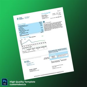 United States Duke Energy Editable Utility Bill Template in Word and PDF formats