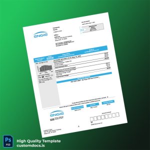 United States ENGIE Resources LLC Editable Utility Bill Template in Word and PDF formats