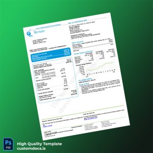 United States FPL Editable Electricity Bill Template in Word and PDF formats