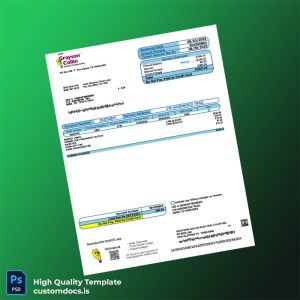 United States Grayson-Collin Electric Cooperative Editable Electricity Bill Template in Word and PDF formats