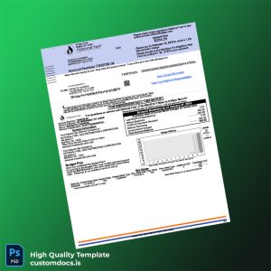 United States NATIONAL FUEL GAS DISTRIBUTION CORPORATION Editable Gas Bill Template in Word and PDF formats