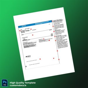 United States PECO Editable Utility Bill Template in Word and PDF formats