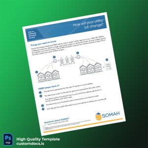 United States Southern California Edison Editable Utility Bill Template in Word and PDF formats