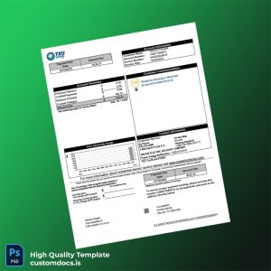 United States TXU Energy Editable Electricity Bill Template in Word and PDF formats