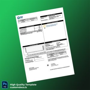 United States TXU Energy Editable Utility Bill Template in Word and PDF formats