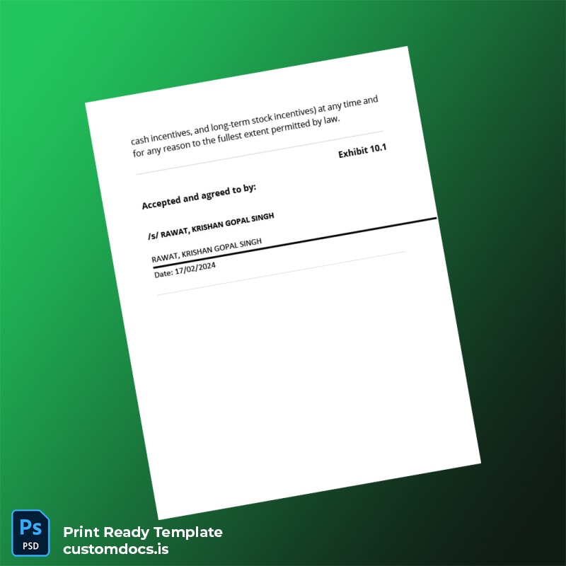 Custom United States Tyson Foods Incorporated Employment Verification Letter Template in Word and PDF formats page 7 File Preview - CustomDocs