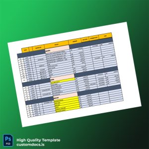 Unknown Editable Invoice Template in Word and PDF formats