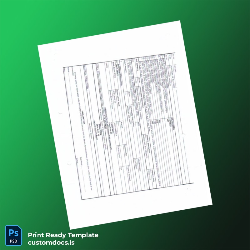 Customizable VAT Registration Certificate Template in Word and PDF formats page 5 File Preview