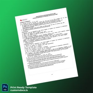 custom Venezuela CORPOELEC Registration Certificate Template - Word & PDF File Preview - CustomDocs