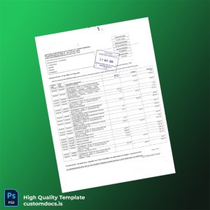 Zimbabwe Zimpest Stambed Bank Statement Template in Word and PDF formats